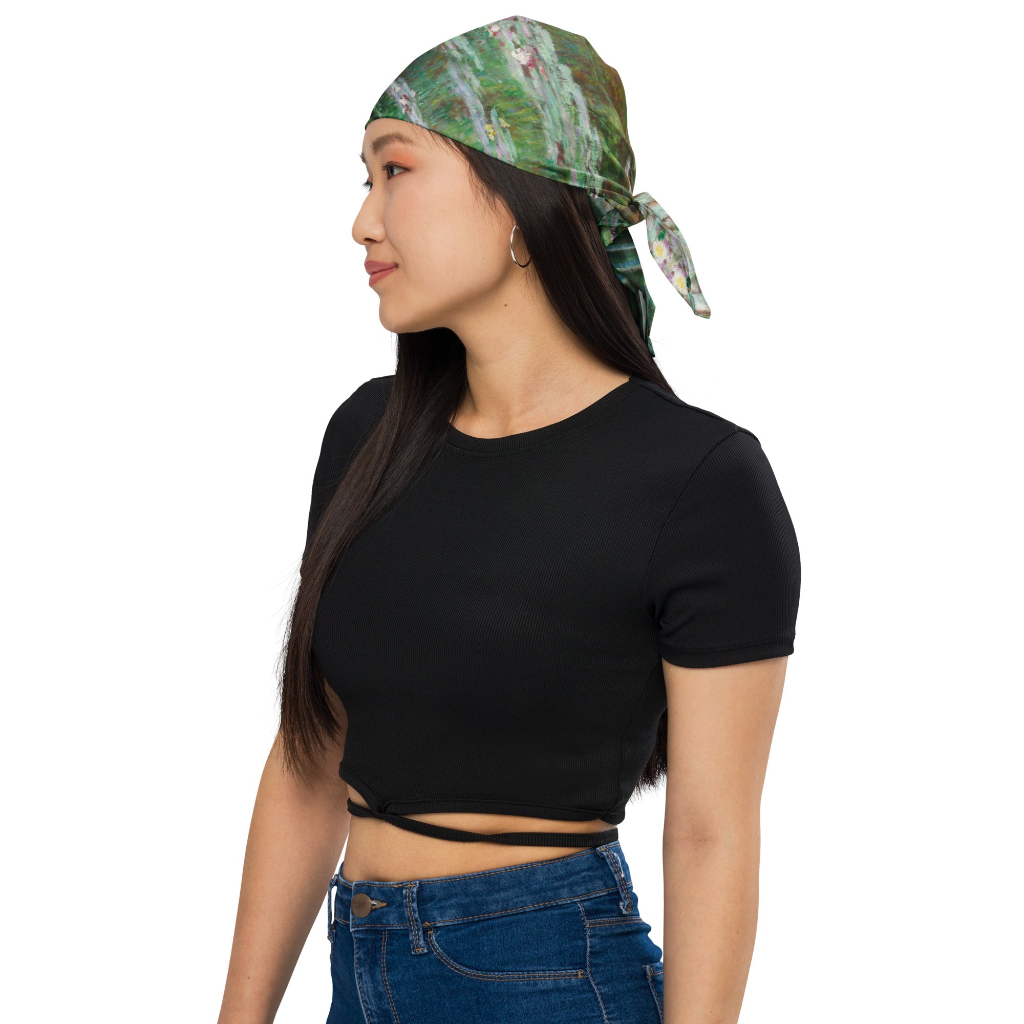 Claude Monet All Over Print Bandana For Stylish Outfits - Rosetta Creative Boutique